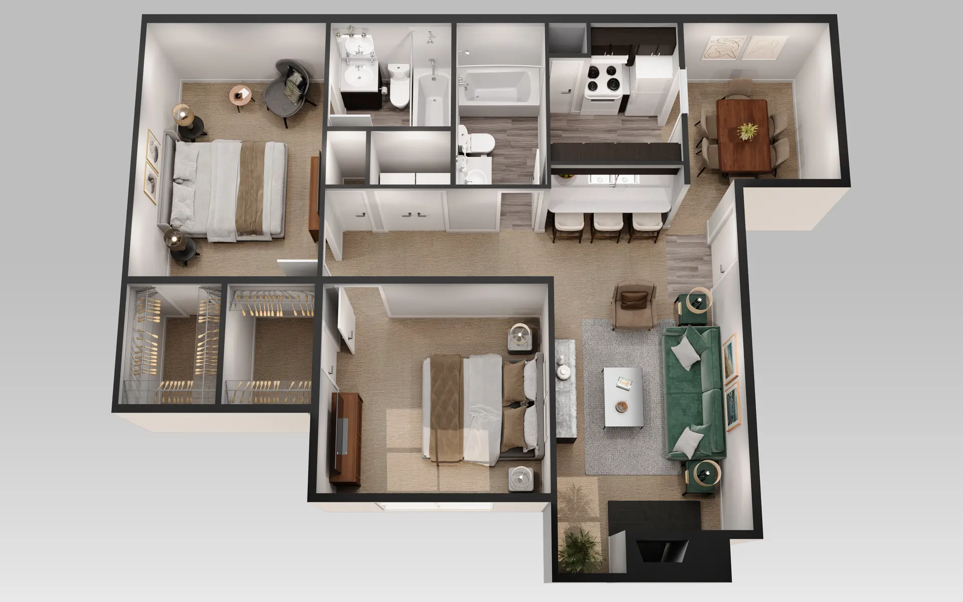 St Croix Apartments - Diagram, Floor Plan