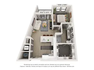 A2 (1 Bedroom)