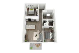 2 Bed 1 Bath