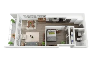 1 Bed 1 Bath