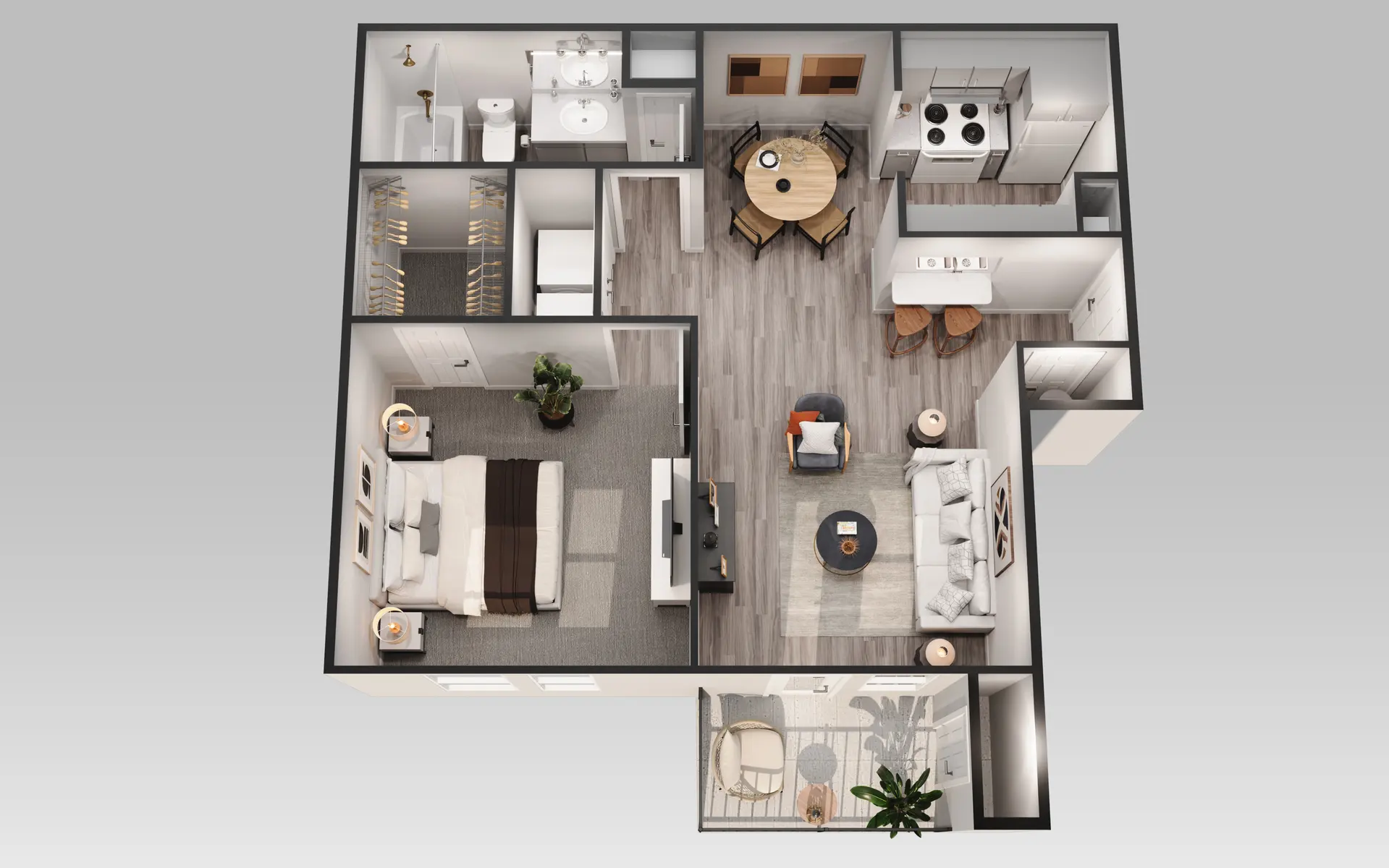 Tuscany Apartments - Diagram, Floor Plan, Indoors