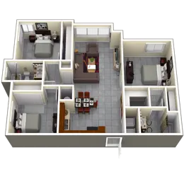 3 Bedroom, 2 Bathroom