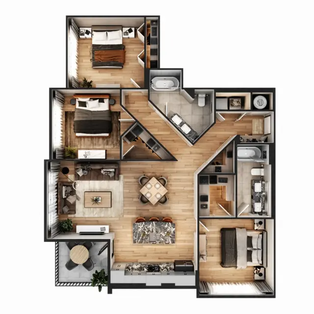 Asbury - Indoors, Interior Design, Diagram