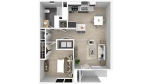 1 Bedroom, 1 Bathroom, Upstairs 1 Bedroom, 1 Bathroom, Upstairs