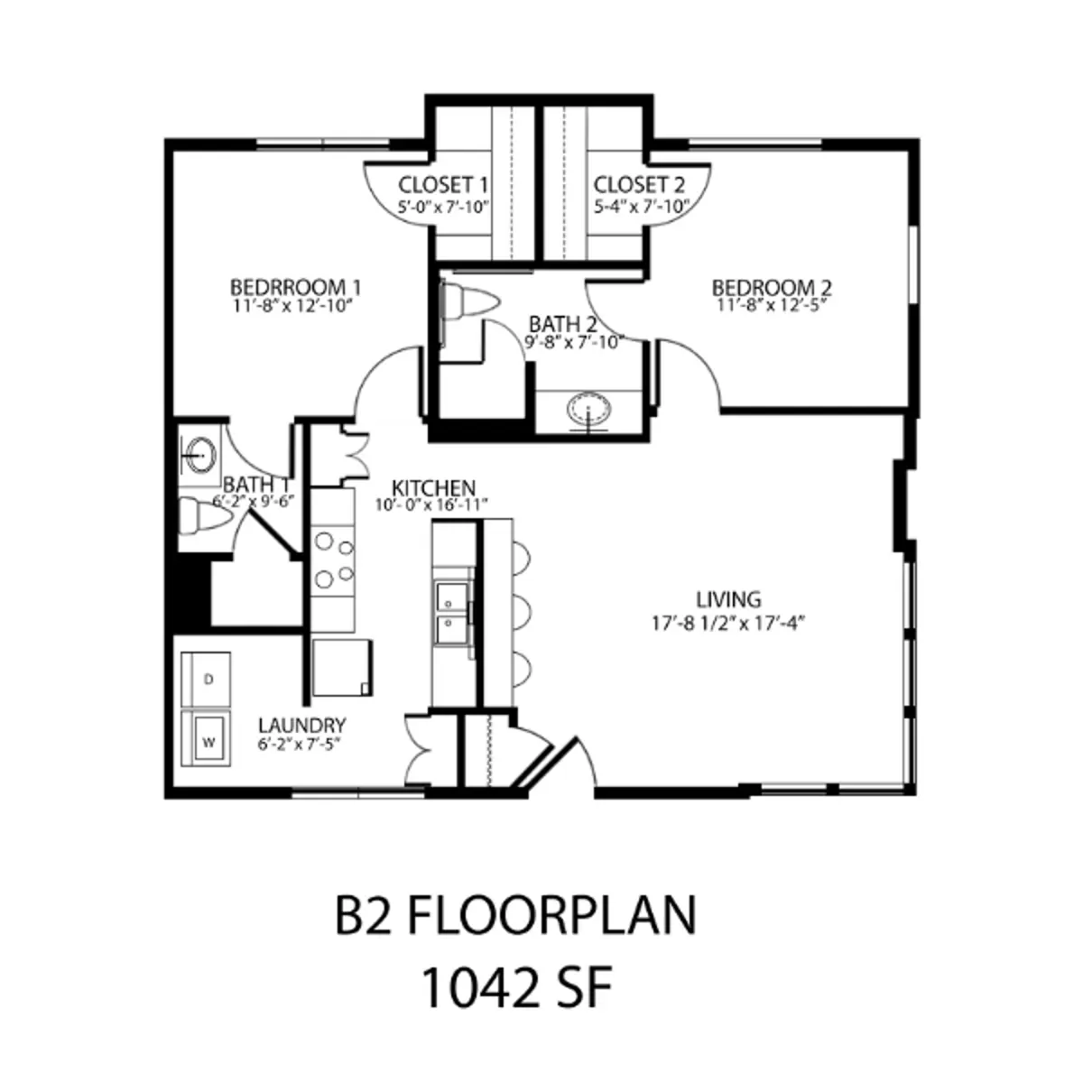 The Sasha at Jennings - Floor Plan, Diagram, Plan