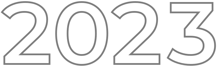 The number 2023 displayed in a simple, modern font.