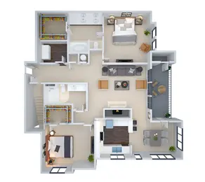 2 BED/GARAGE (cmb2g)