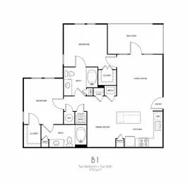 B1 | 2 Bed | 2 Bath