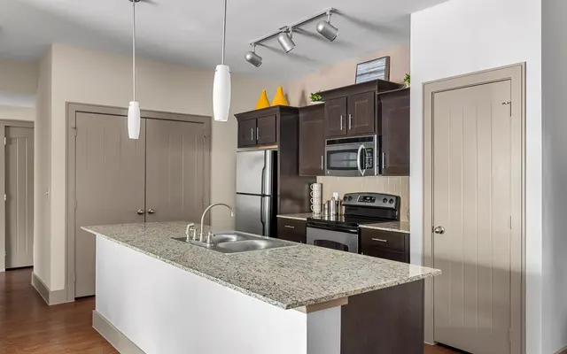 Interior of Bell Austin Southwest Apartments in Austin TX - Interior Design, Indoors, Kitchen