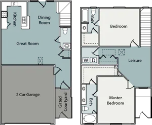 2 Bedroom 2.5 Bathroom