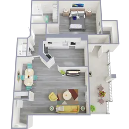 A4 | 1 Bed | 1 Bath | Upgraded