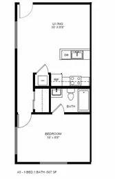 1 Bedroom 1 Bathroom