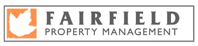Logo of Fairfield Property Management featuring a stylized leaf and company name.