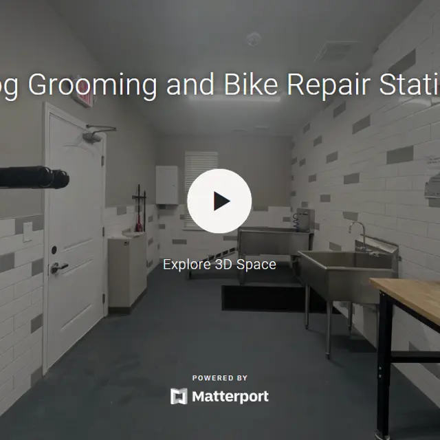 Dog Grooming & Bike Repair Station