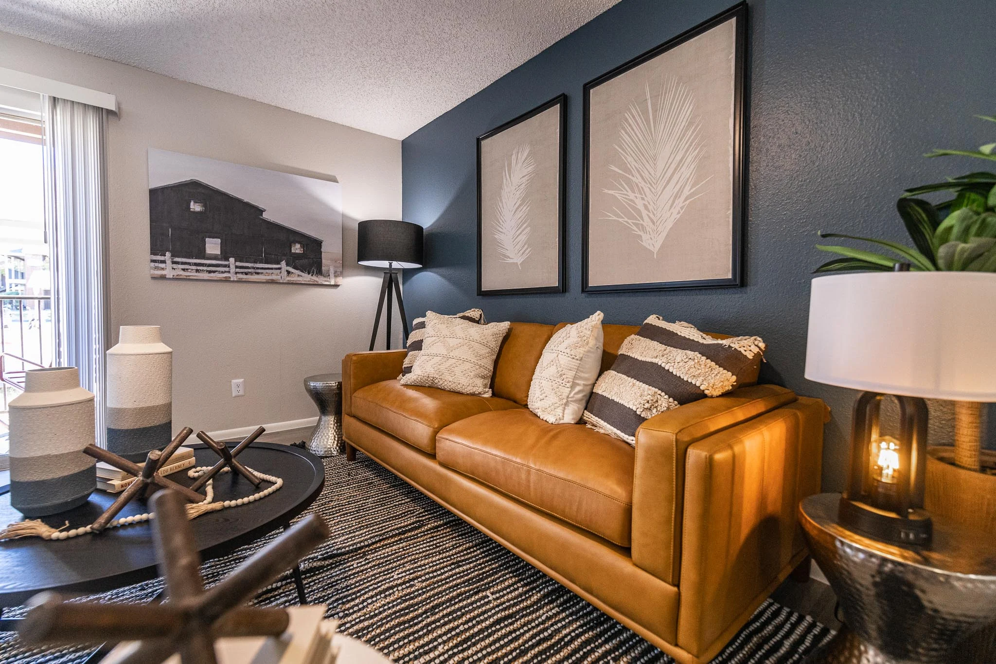 Living room in The Orion apartments