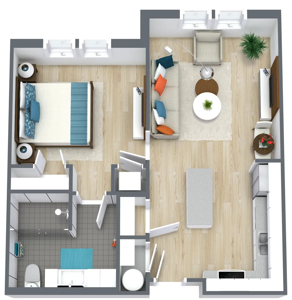 Diagram, Floor Plan, Furniture