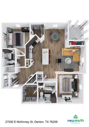 B-3 2 Bed 2 Bath