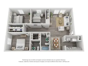 3x1.5 Luxury Renovated 1150 sq ft