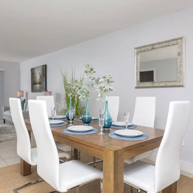 Lake House Apartments - Dining Room, Dining Table, Furniture