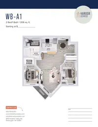 2 Bedroom 1 Bathroom