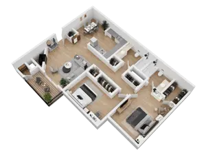 Summer Chase I - 2 Bedroom 2 Bathroom - 1B1