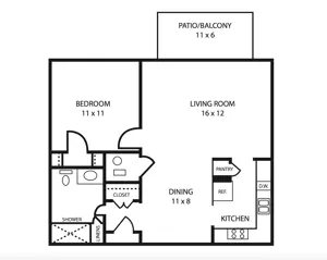 1Bd/1Ba Superior 2 Shwr