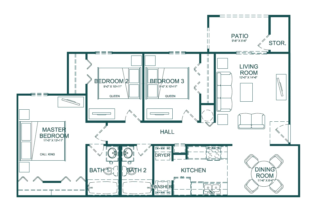 Tree Tops - Diagram, Floor Plan, Animal