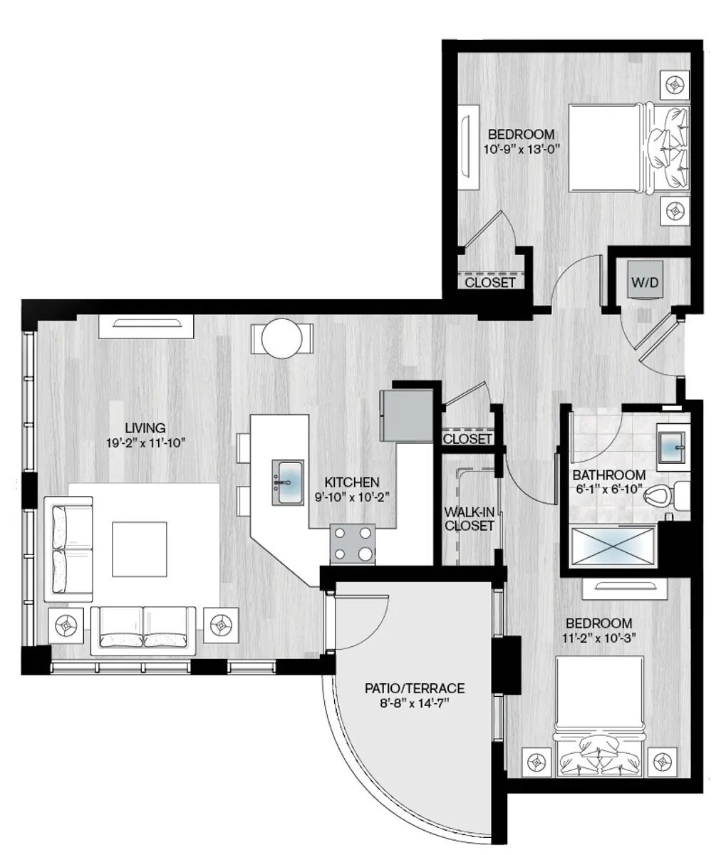 Vantage St Pete - Diagram, Floor Plan, Chart
