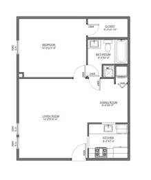 1 Bedroom 1 Bathroom