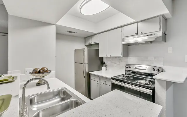 Woodstone Apartments - Sink, Fridge, Stove