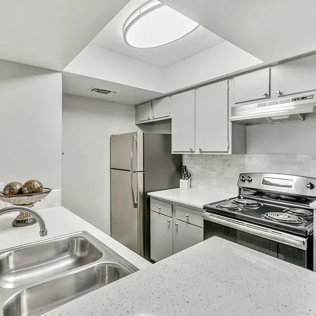 Woodstone Apartments - Sink, Fridge, Stove