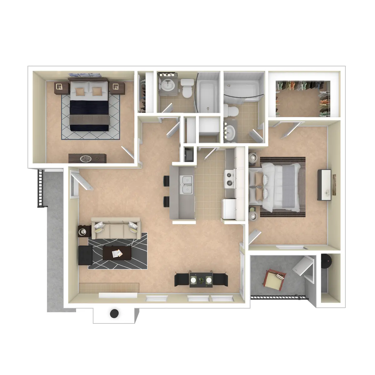 Sycamore Creek Apts - Diagram, Floor Plan