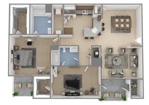 2 Bed | 2 Bath - Lily
