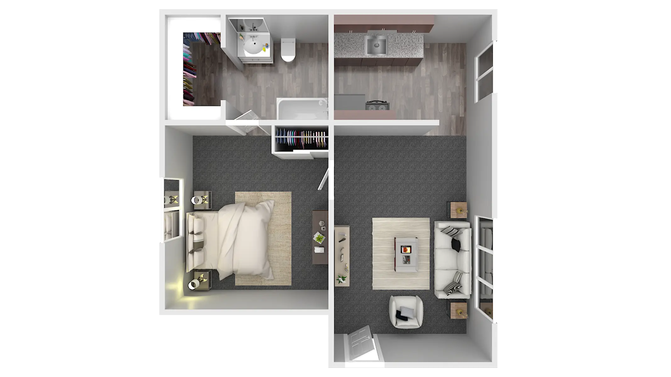 Robert Hock Apartments - Indoors, Interior Design, Switch