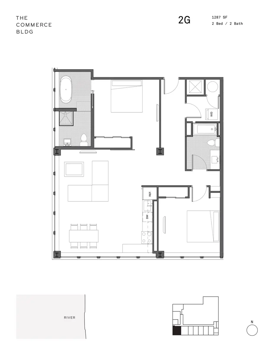 The Commerce Building - Floor Plan, Diagram