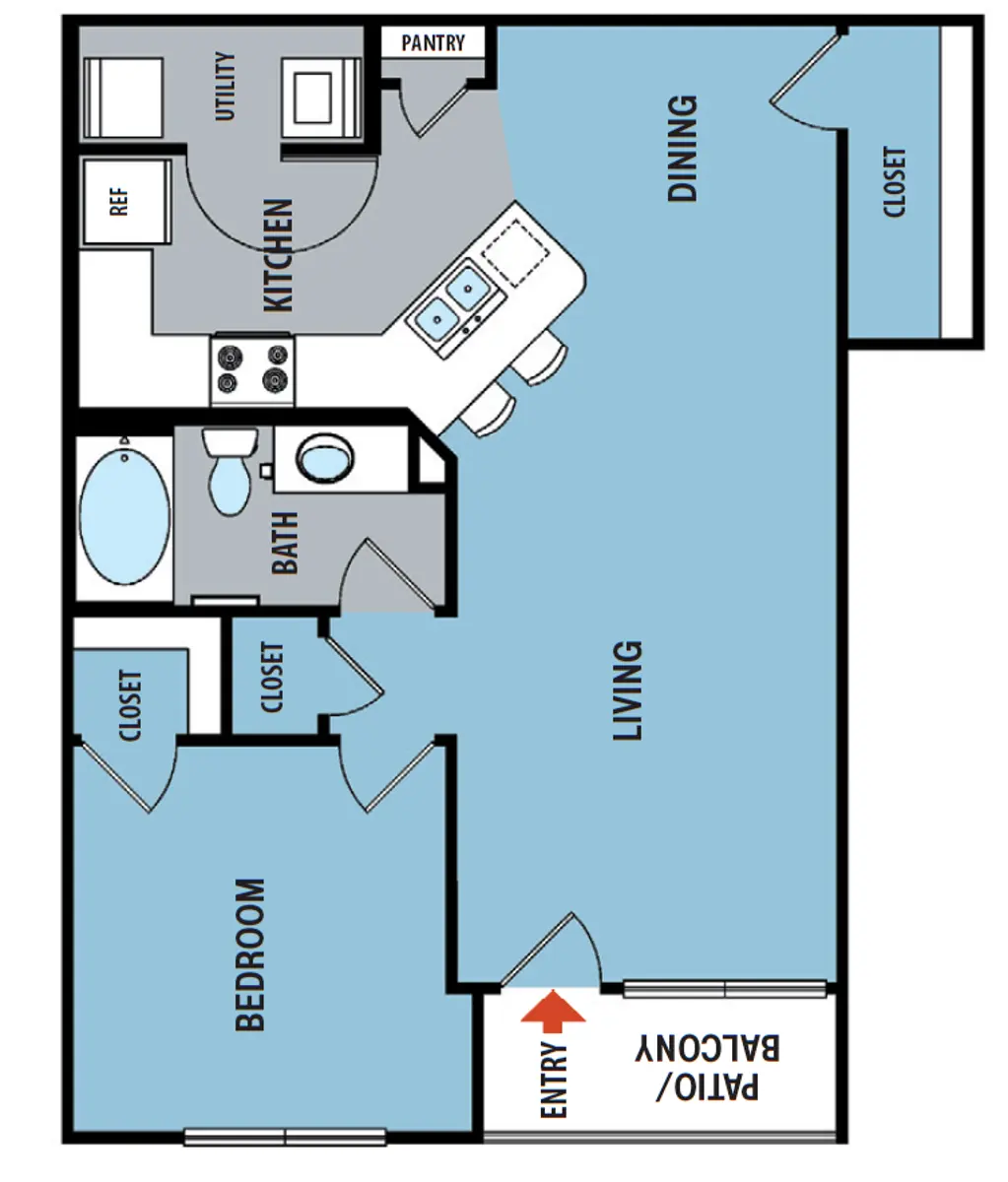 Villas at Sienna Apartments - Diagram, Floor Plan, Chart