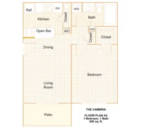 Large 1/1 Bdr Downstairs