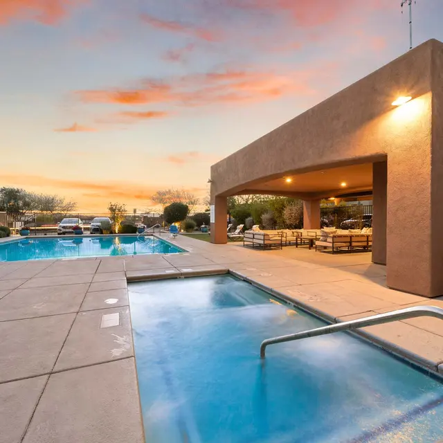 Pool, Sunset, Outdoor