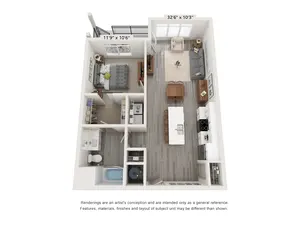A6 - 1 Bed, 1 Bath
