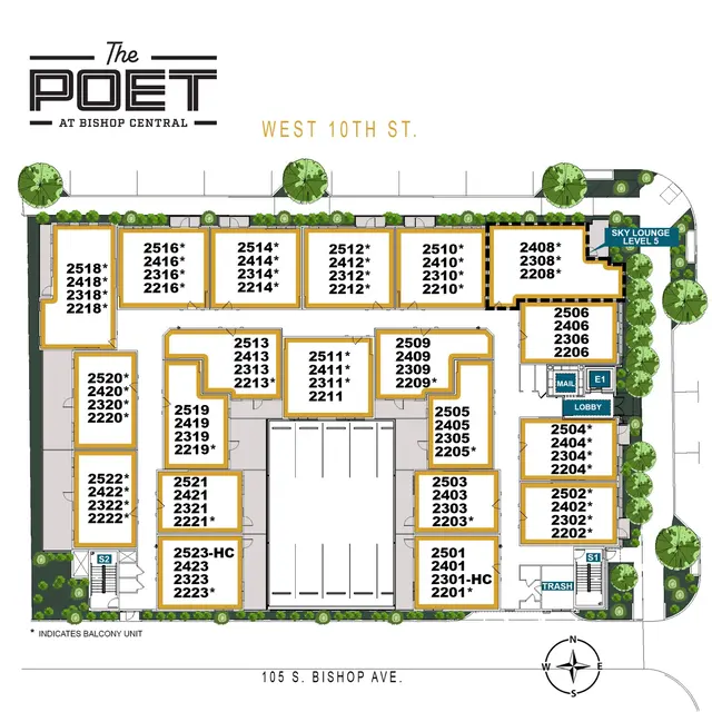 Bishop Central - Chart, Diagram, Plan