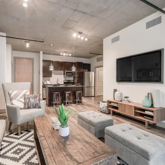 Open Concept Kitchen and Living Room