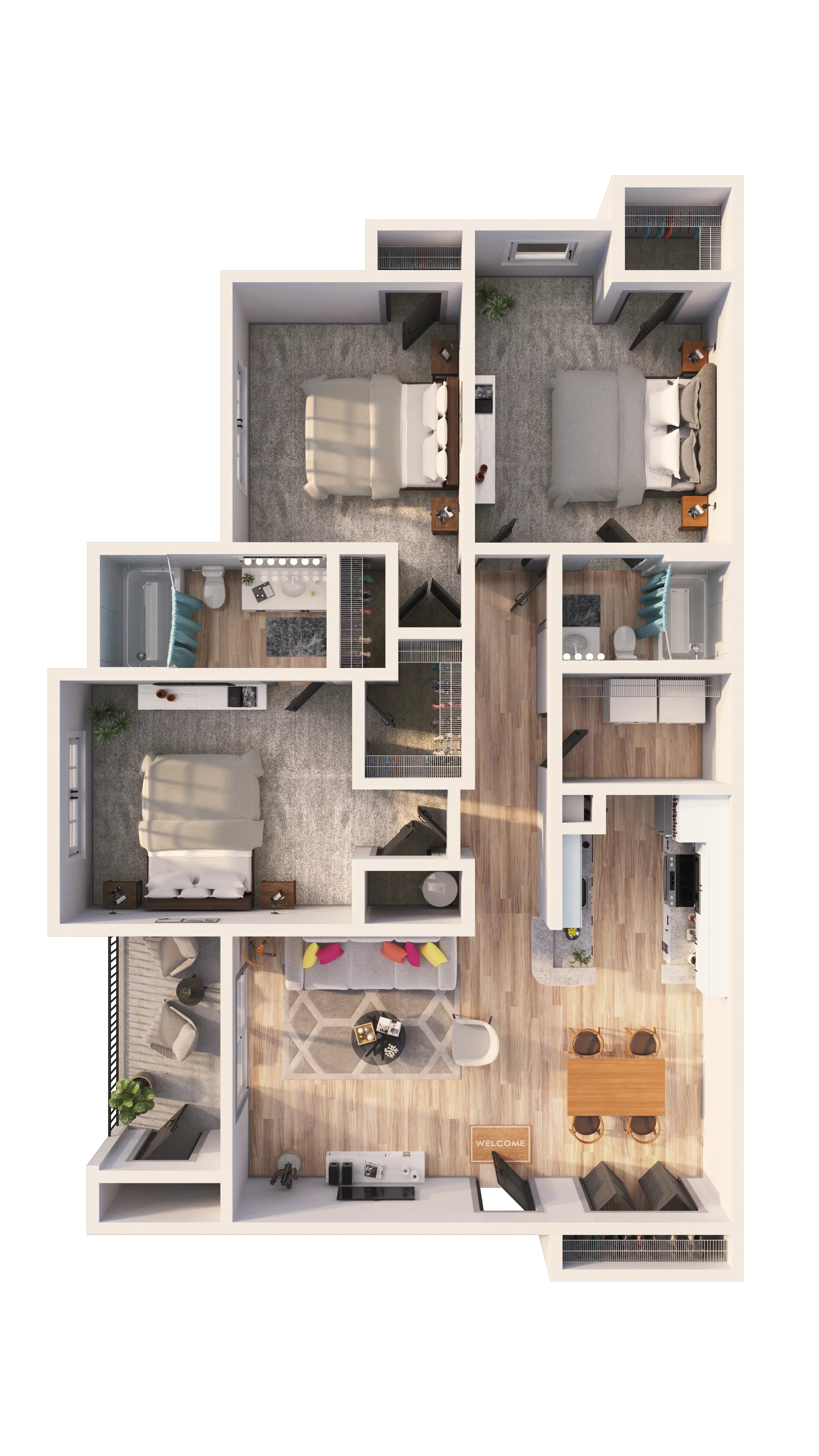 Three Bedroom Three Bedroom