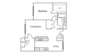 1 Bedroom / 1 Bath