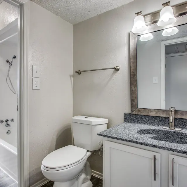 The Burgundy - bathroom, sink, toilet, shower