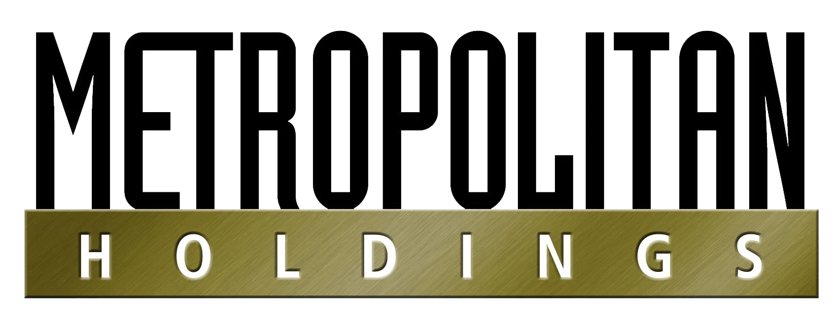 Logo of Metropolitan Holdings featuring bold lettering with a gold accent.