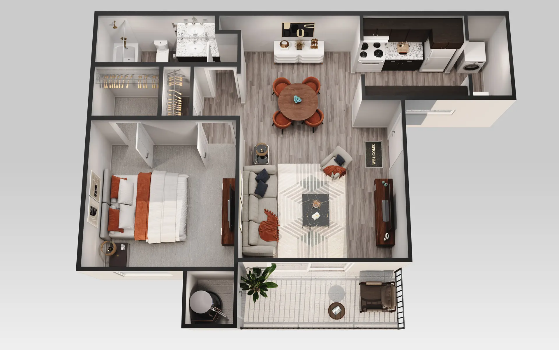 Trinity Meadows Apartments - Diagram, Floor Plan