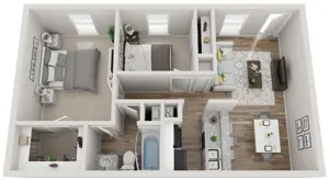 Willow  |  2 Bed | 1 Bath