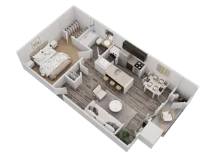 1 Bed, 1 Bath