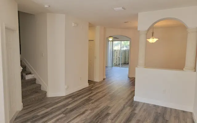 hard wooded foyer area