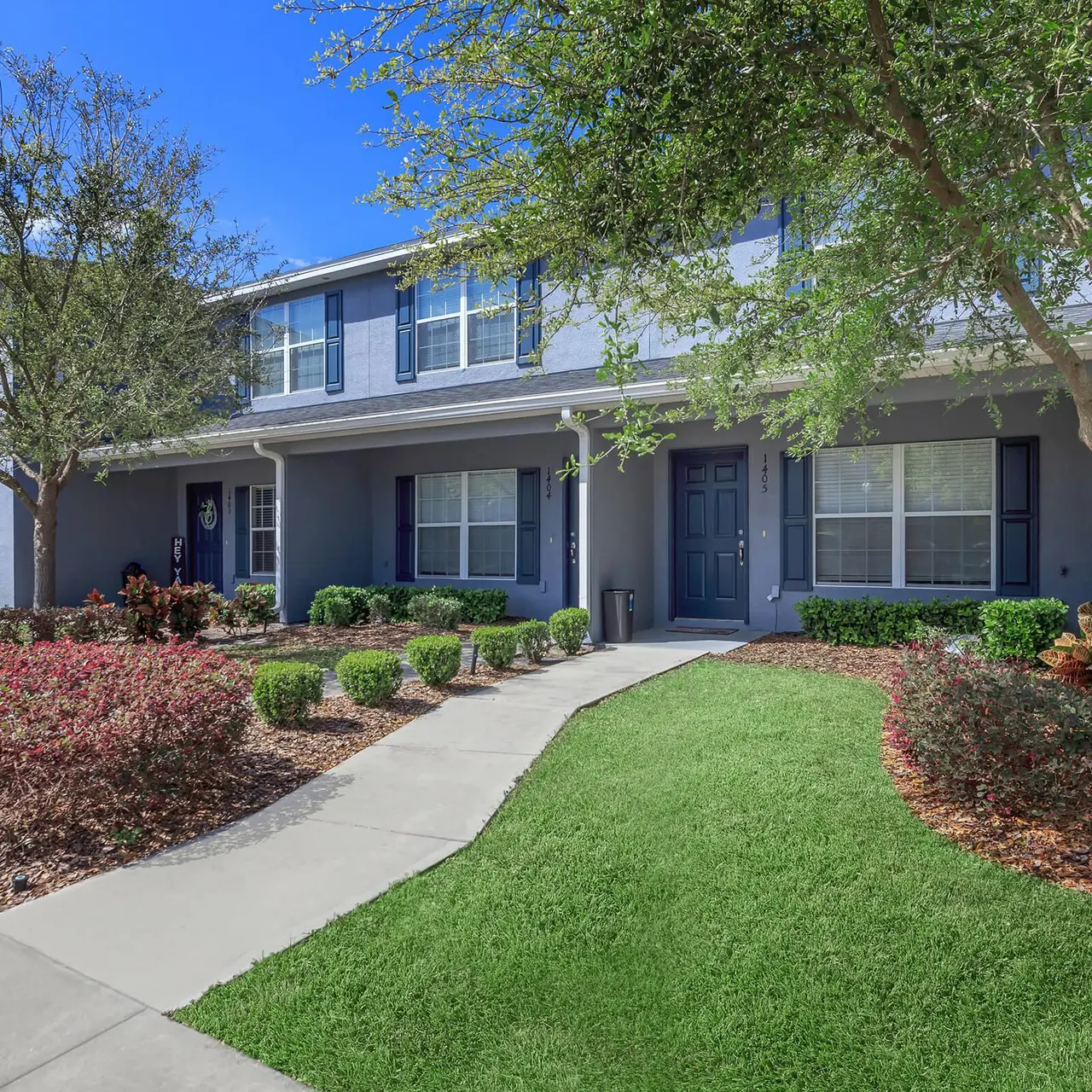 exterior landscaping of the properties